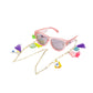 Casual Beach Time Sunglasses Stainless Steel Chain for Women