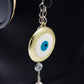 Elegant Big Eyes Sunglasses Stainless Steel Chain for Women