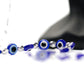 Elegant Blue Eyes Sunglasses Stainless Steel Chain for Women