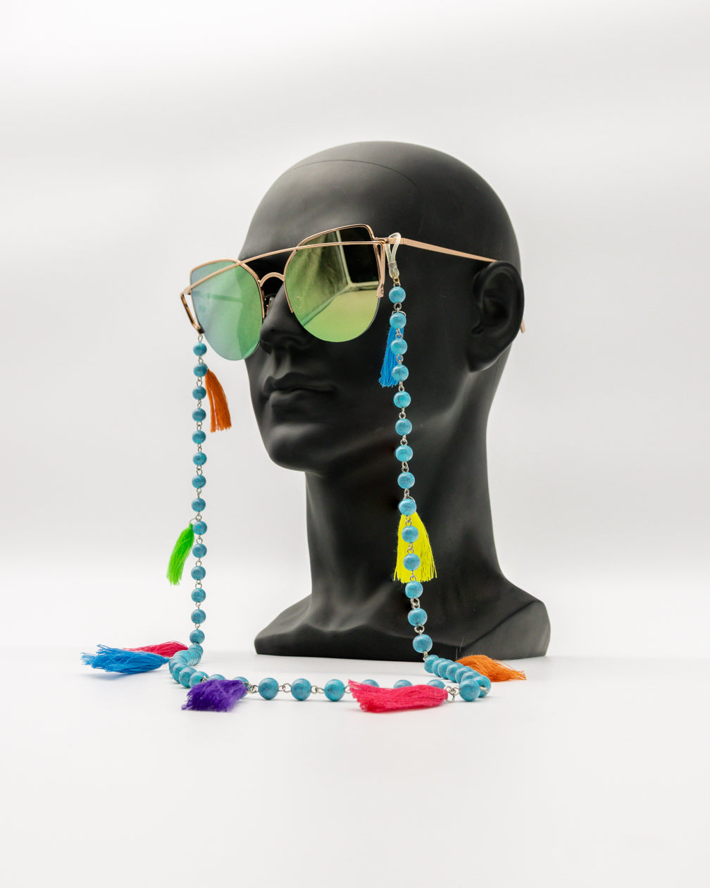 Casual Blue Pearls Sunglasses Chain for Women