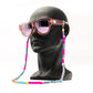 Casual Candy Colors Sunglasses Chain for Women