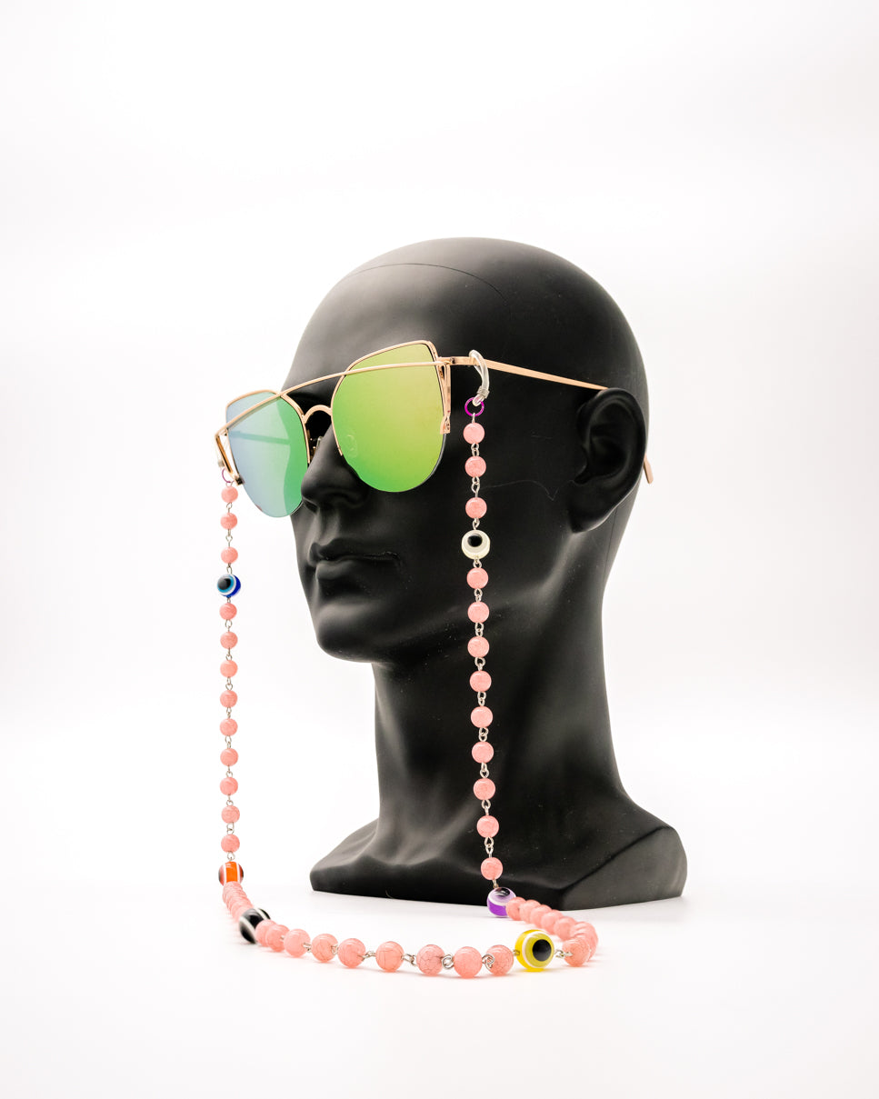 Casual Colorful Eyes Sunglasses Chain for Women
