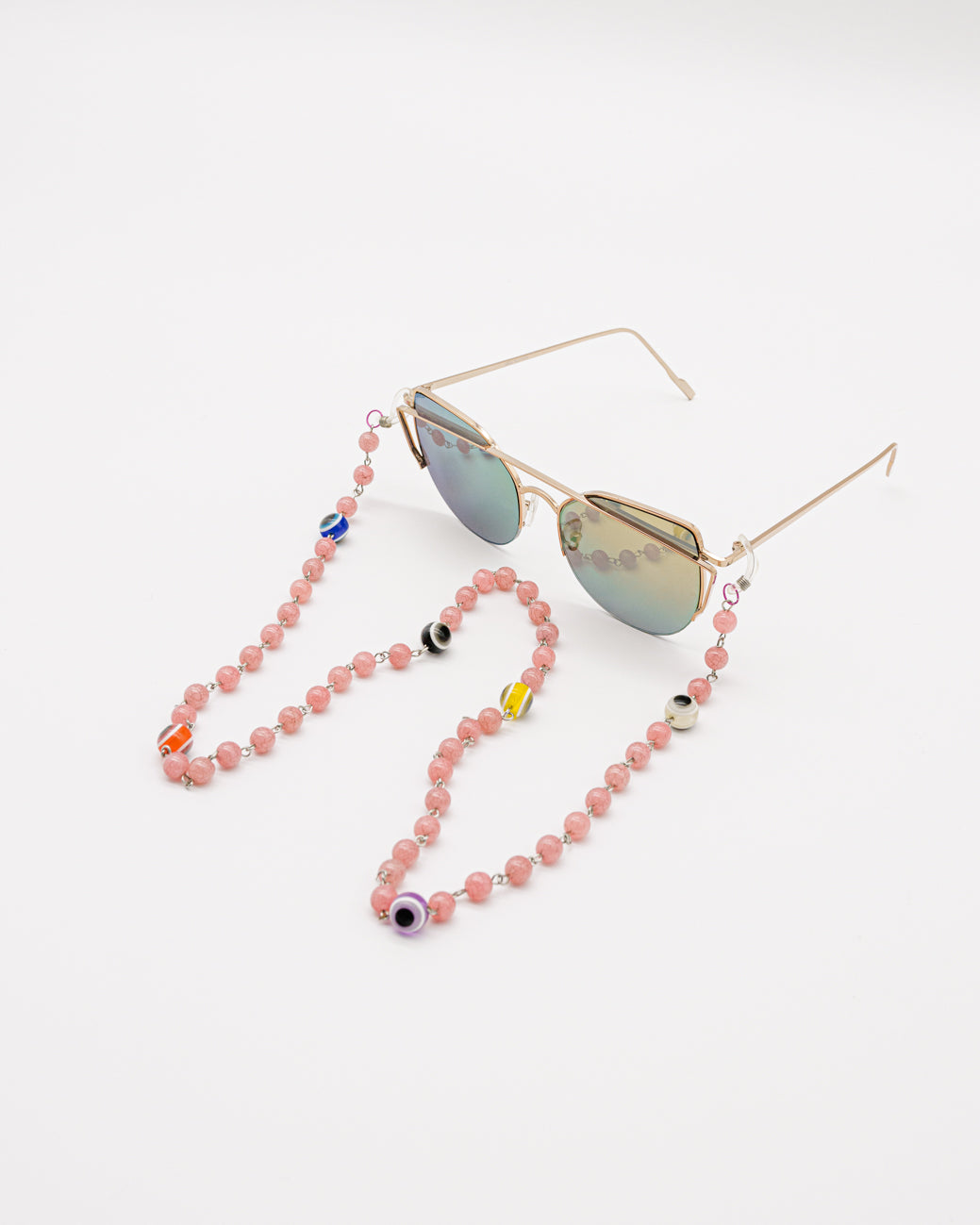 Casual Colorful Eyes Sunglasses Chain for Women