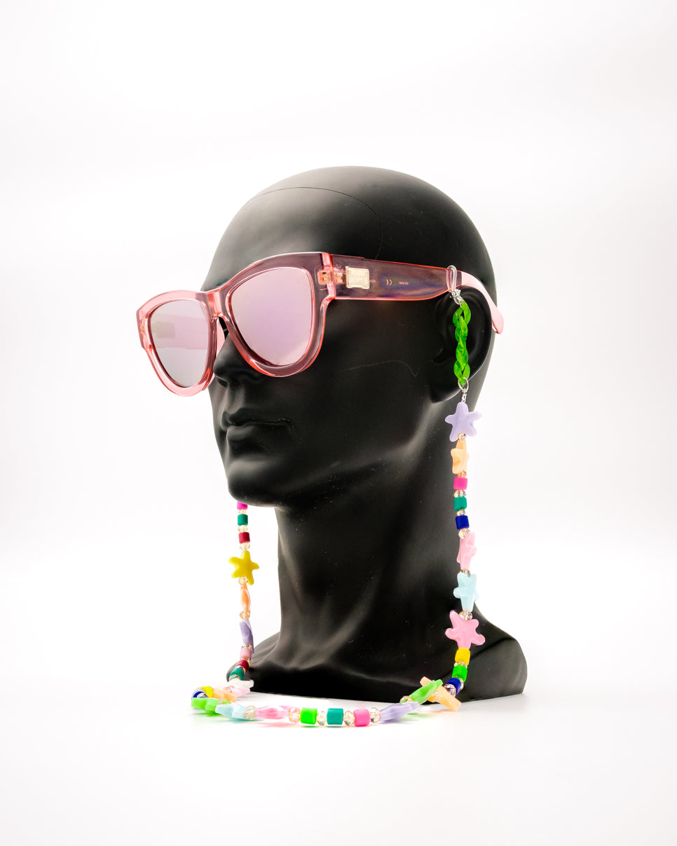 Casual Colorful Stars Sunglasses Chain for Women