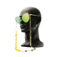 Casual Emojis Sunglasses Stainless Steel Chain for Women