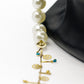 Elegant Gold and Pearl Sunglasses Stainless Steel Chain for Women
