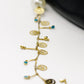Elegant Gold and Pearl Sunglasses Stainless Steel Chain for Women
