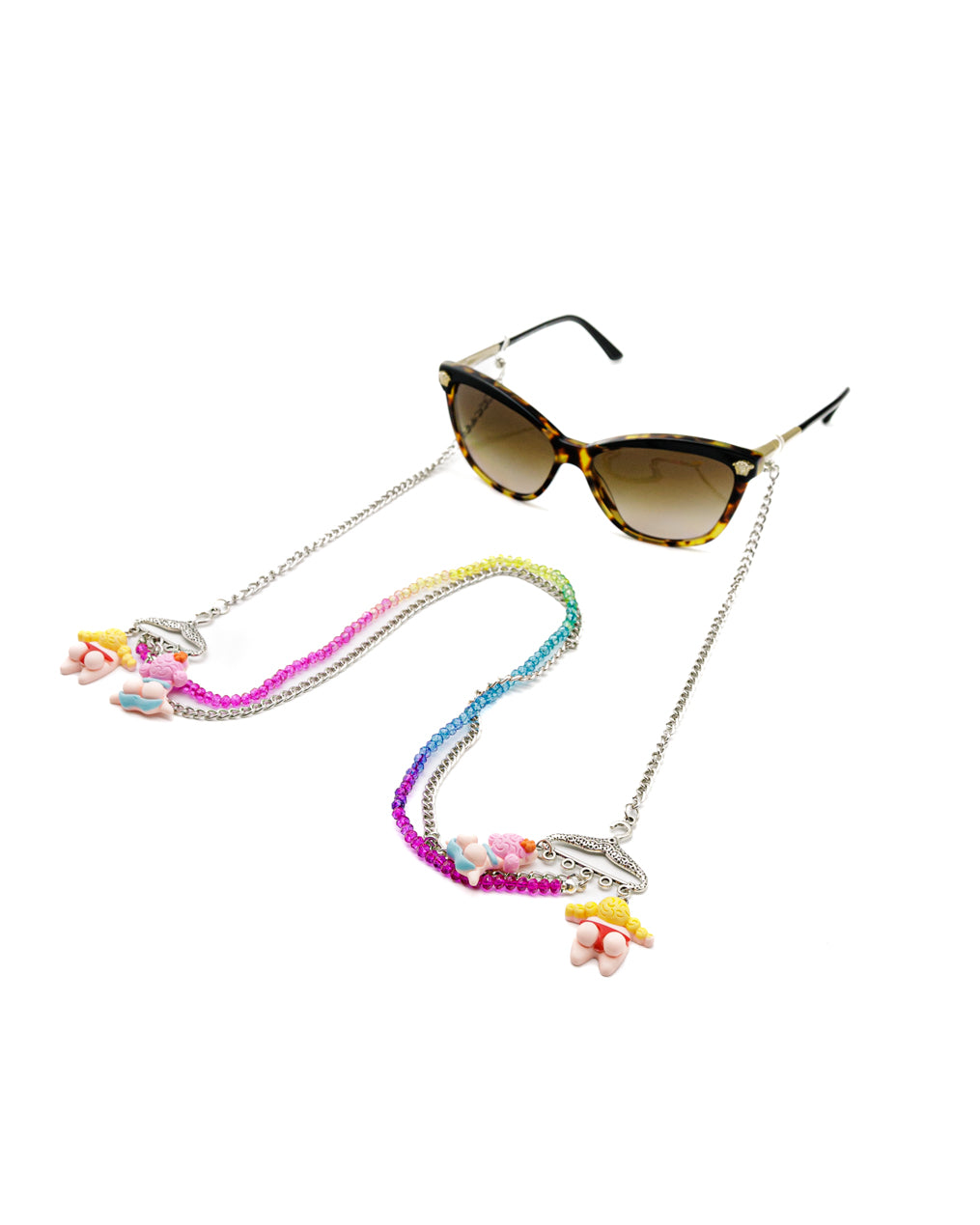 Casual Style Hook me up Sunglasses Stainless steel Chain for Women