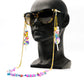 Casual Handmade Lollipop sunglasses Stainless steel chain for Women