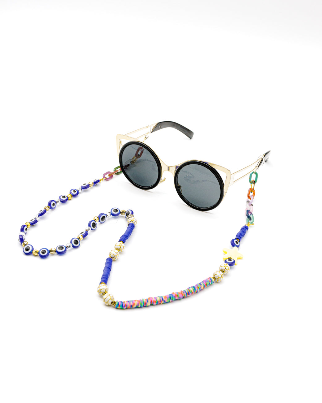 Elegant Luxurious Blue sunglasses Chain for Women