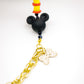 Causal Mickey Sunglasses Stainless Steel Chain for Women