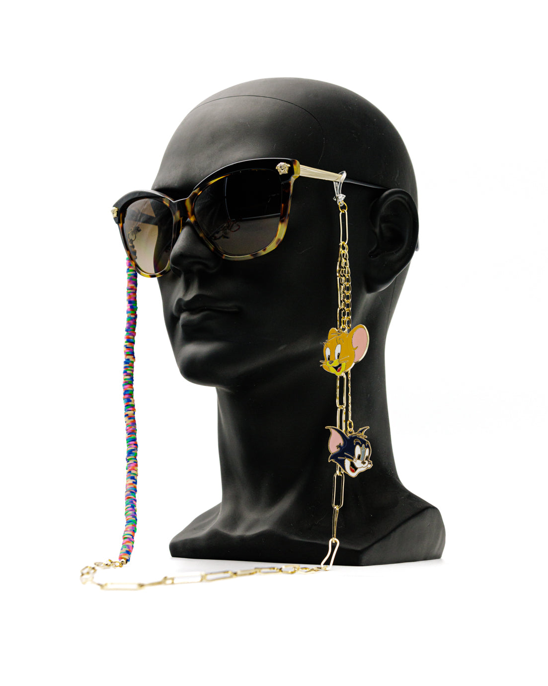 Casual Tom and Jerry Sunglasses Stainless Steel Chain for Women